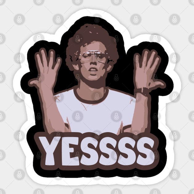 Napoleon Dynamite - Yes - Dance Sticker by Barn Shirt USA